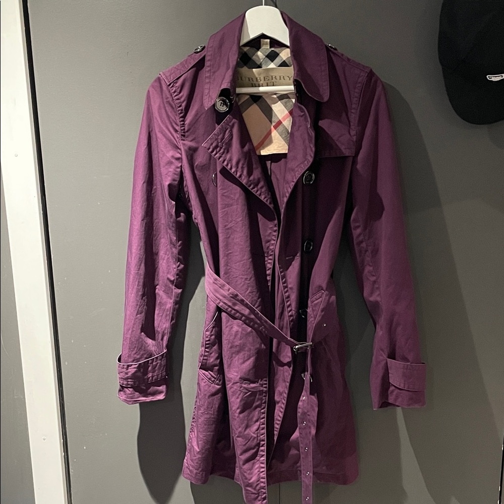 BURBERRY | Purple Vintage Trench Coat